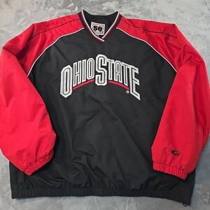 The Ohio State University Men's Pullover‎ Size 2XL Big Logo Embroidered Front...